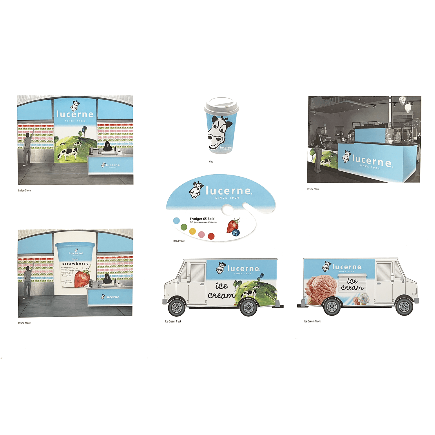 Lucerne cow design concepts for in store