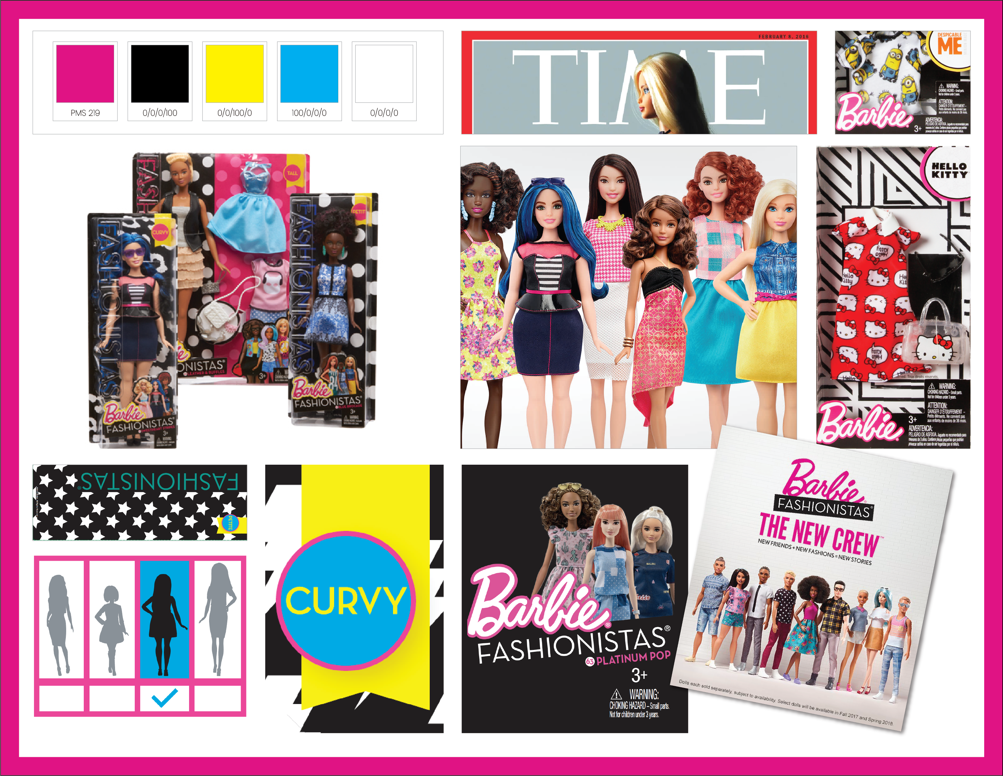 barbie fashionista mood board