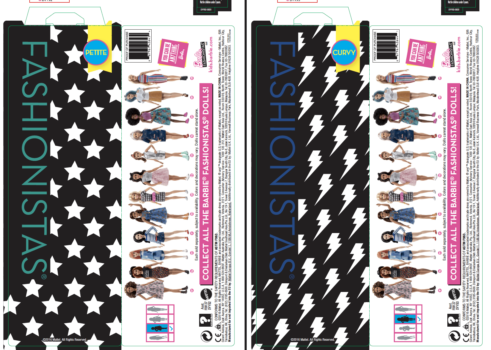 barbie fashionista packaging