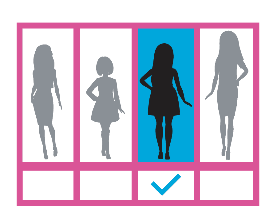 barbie fashionista body shape icon